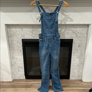 Cat jack girls super stretch Blue Denim Overalls